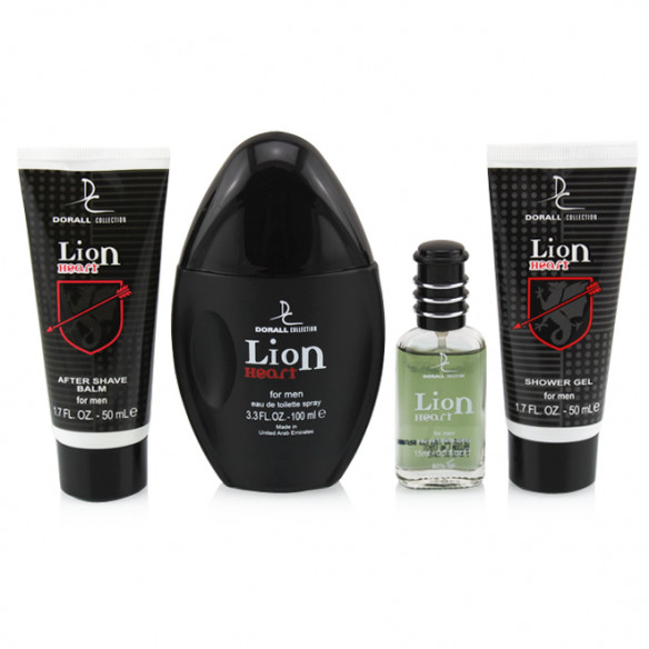 GIFT SET LION HEART MEN 4PCS
