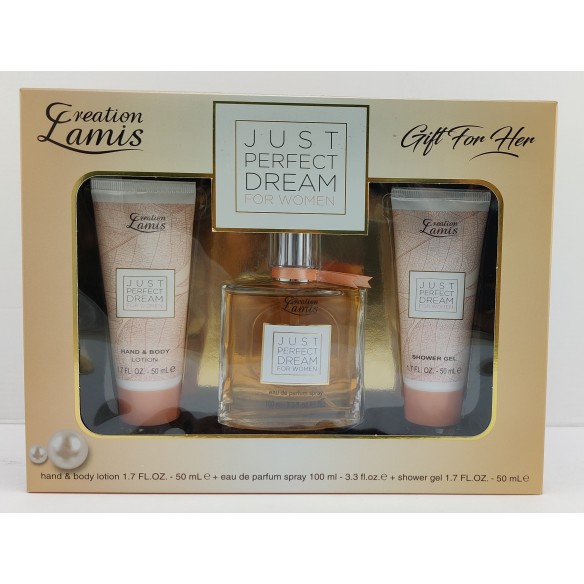 COFFRET PARFUM FEMME JUST PERFECT DREAM 3PCS